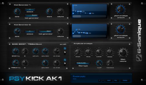 PsyKick AK1 - Psytrance kick drum generator