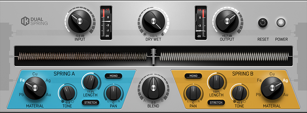 T-RackS Dual Spring by IK Multimedia - Reverb Plugin VST3 Audio Unit AAX