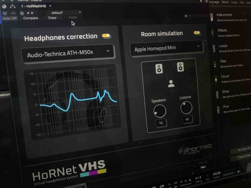 HoRNet VHS (Virtual headphones system)