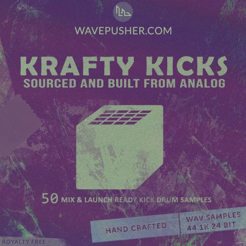 Krafty Kicks - 50 drum hits sourced from analog 