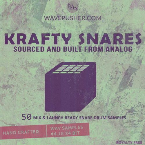 Krafty Snares - 50 drum hits sourced from analog