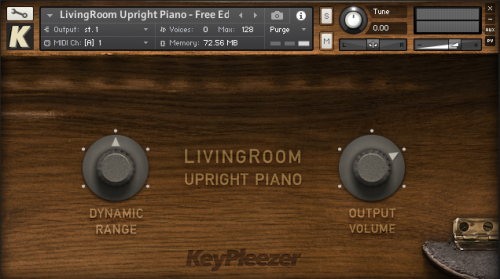 LivingRoom Upright Piano - Free Edition