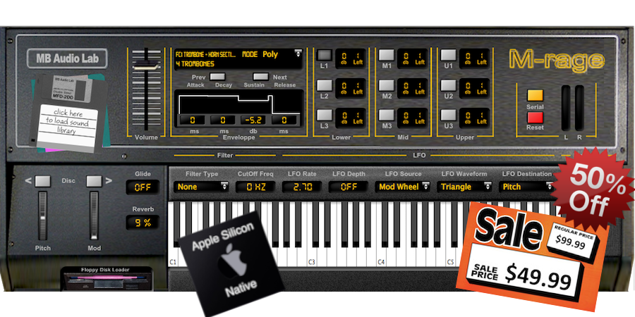 MB Vintage Keyboards M-Rage
