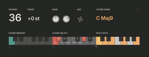 ChordBloom main interface (animated GIF)