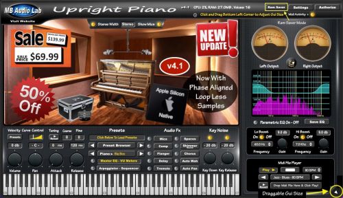 MB Upright Piano