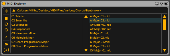 MIDI Explorer for Ableton Live