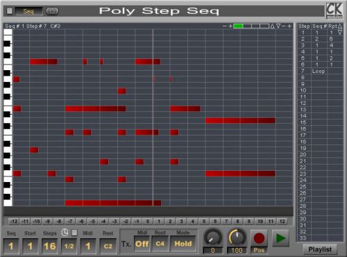 Poly Step Seq (Polyphonic Step Sequencer)