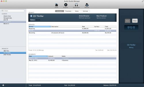 Audio Studio Manager