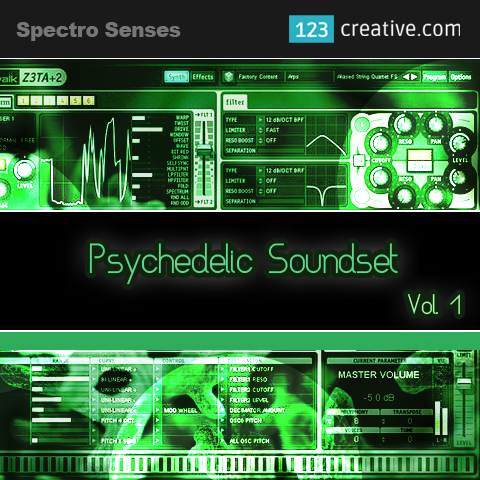 Psychedelic Soundset Vol.1 for Cakewalk Z3TA+2: 123creative.com