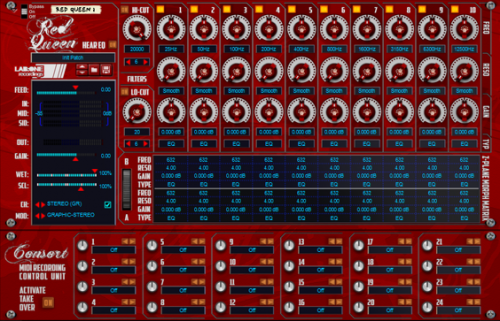 Red Queen 10 Band 3 Mode EQ