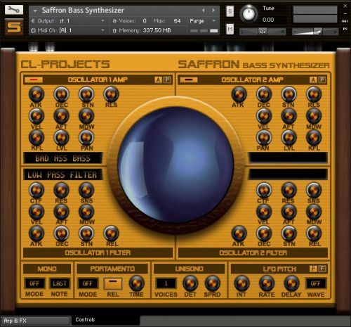 Saffron Bass Synthesizer