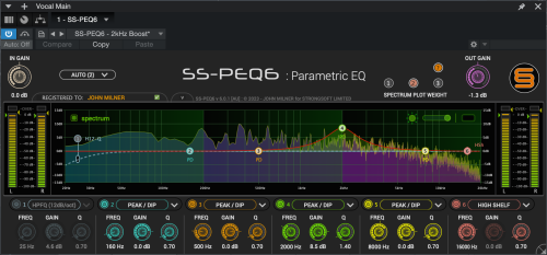 SS-PEQ6 Parametric EQ