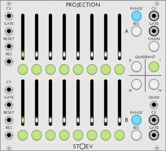 Stoev Projection - Dual Geometrical Sequencer / CV Recorder