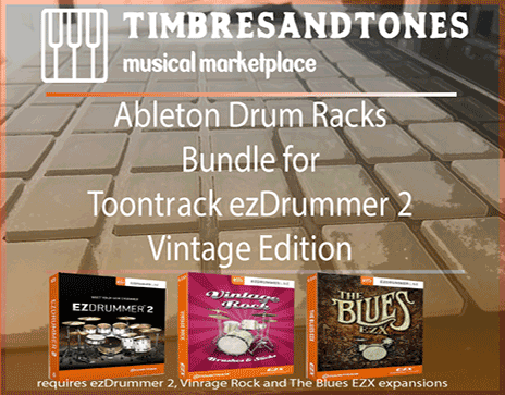 Ableton Drum Racks Bundle for ezDrummer Vintage Edition