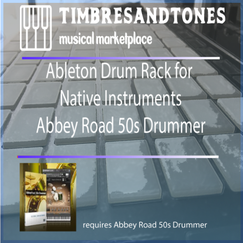 Ableton Push Drum Rack for Native Instruments Abbey Road 50s Drummer