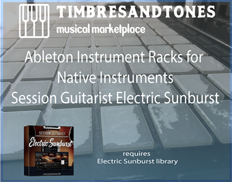 Ableton Instrument Racks for Session Guitarist Electric Sunburst