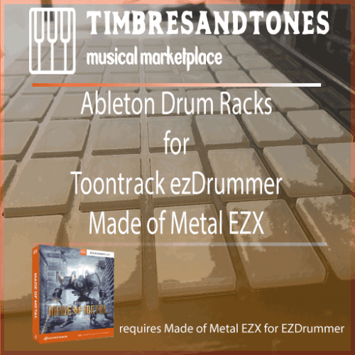 Ableton Drum Racks for ezDrummer Made of Metal EZX