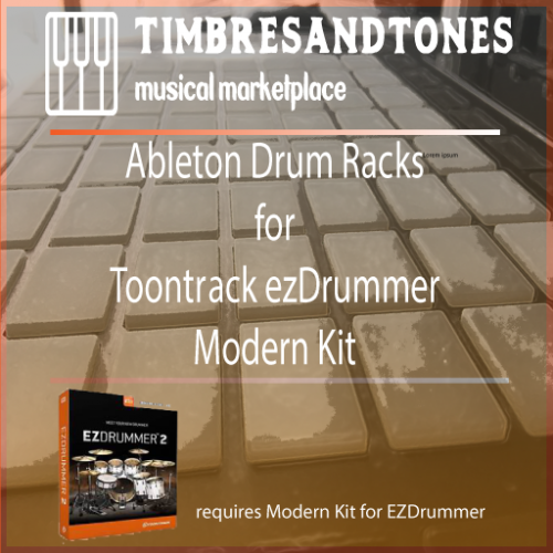 Ableton Drum Racks for ezDrummer Modern Kit