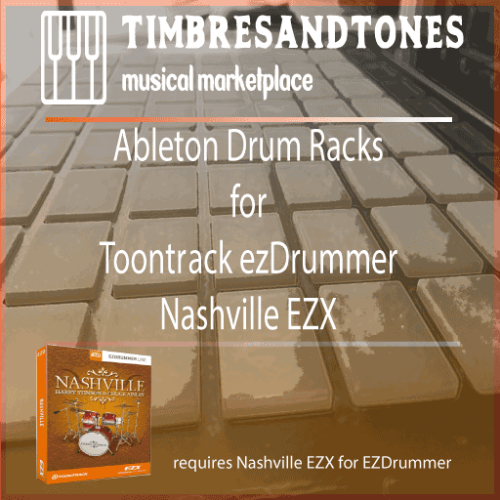 Ableton Drum Racks for ezDrummer Nashville EZX