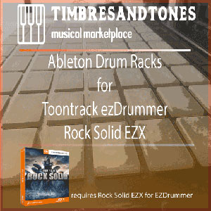 Ableton Drum Racks for ezDrummer Rock Solid EZX