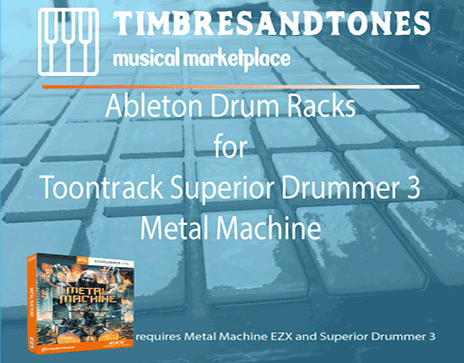 Ableton Drum Racks for Superior Drummer 3 Metal Machine EZX