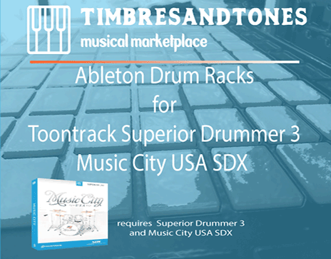 Ableton Drum Racks for Superior Drummer 3 Music City USA
