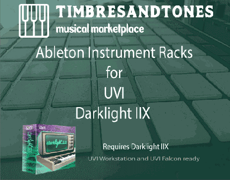 Ableton Instrument Racks for UVI Darklight IIx
