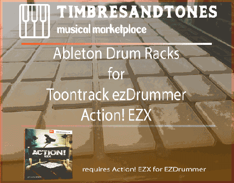 Ableton Drum Racks for ezDrummer Action EZX