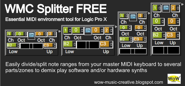 WMC MIDI Keyboard Splitter FREE Environment