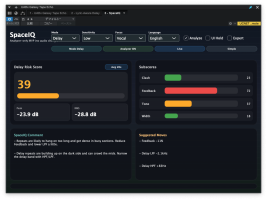 [AU/VST3][macOS] SpaceIQ - analyzer-only assistant for reverb/delay decisions ($19 launch)