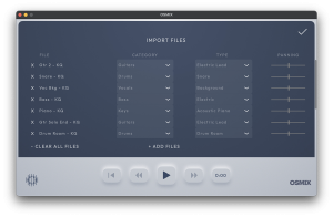 OSMIX Import Page