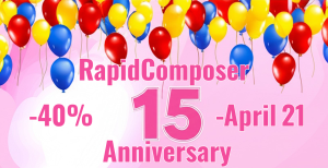15th anniversary of RapidComposer