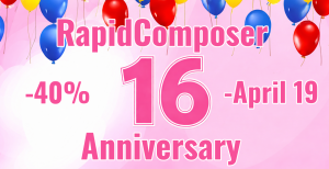 15th anniversary of RapidComposer