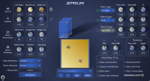 Convex Audio's Atrium's Graphical User Interface
