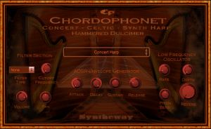 Chordophonet Virtual Harp and Hammered Dulcimer