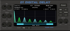 D1 Delay plugin from Parish Audio