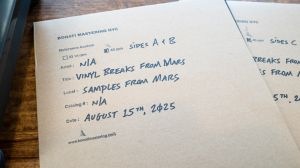 Vinyl Breaks From Mars