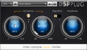 DSPplug inter-sample peak limiter