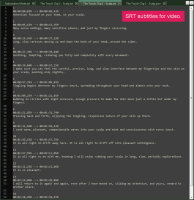 SRT output