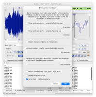 Endless WAV Settings (macOS)