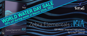 Zebra Elementals: ISLA - 30% off during week of World Water Day