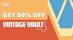 UVI offers 50% off Vintage Vault 4 - Vintage Synth Collection through January 29th 2024