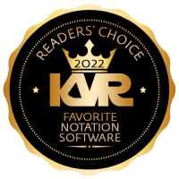 Favorite Software for Notation / Scoring - Best Audio and MIDI Software - KVR Audio Readers' Choice Awards 2022