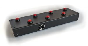Logelloop MIDI footboard 7 buttons satellite