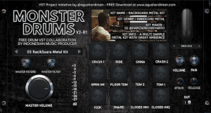 FREE ROCK & METAL KIT VST from #MonsterDrumVST Kit #3 RacikSuara Metal Kit