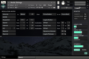 Arctic Strings Settings