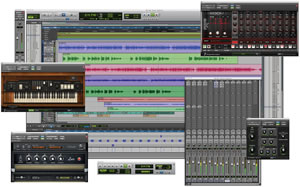 Pro Tools is a popular sound creation and production system; it is available in several different versions. Featuring professional hardware and software that work together with your computer, Pro Tools lets you easily accomplish everything from composing music and recording to editing and mixing sound for broadcast and post production - all within a single environment.