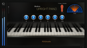 modern upright piano