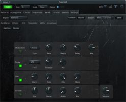 Synth, FX tab