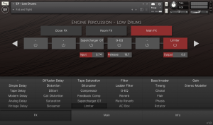 Engine Percussion: Low Drums